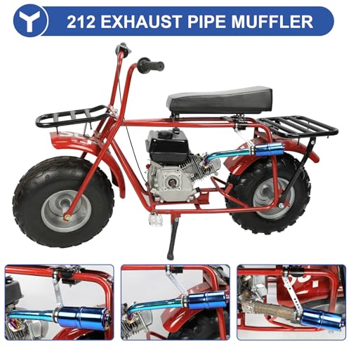 YOXUFA Exhaust Muffler Pipe for Predator 212 224 Coleman CT200U Minibike