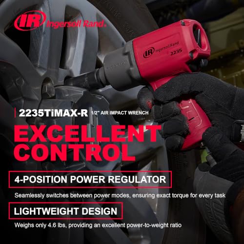 Ingersoll Rand 2235TiMAX-R 1/2" Drive Air Impact Wrench - style: 2235 1/2-Inch Standard - Red