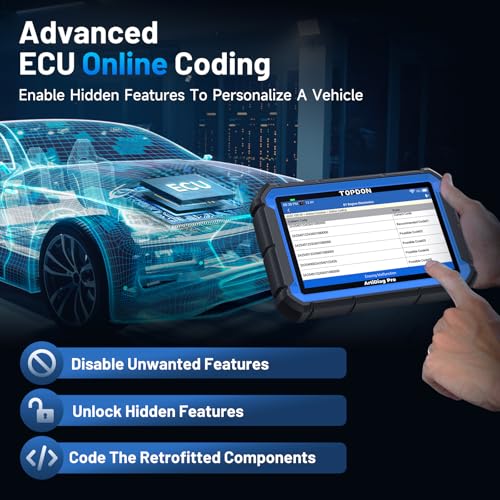 TOPDON ArtiDiag Pro Bidirectional Scan Tool with ECU Coding, 35+ Services