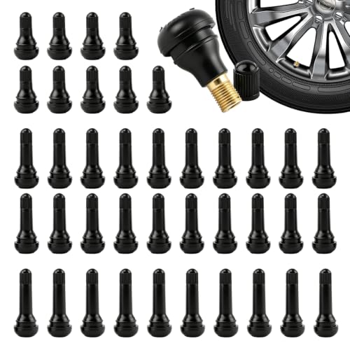 40 Pcs TR412 TR413 TR414 Black Rubber Snap-in Tire Valve Stems Kit