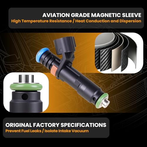 Fuel Injectors 5C3Z9F593DA Compatible with Ford F150 F250 Lincoln 2005-2007 - size: 5C3Z9F593DA 8P