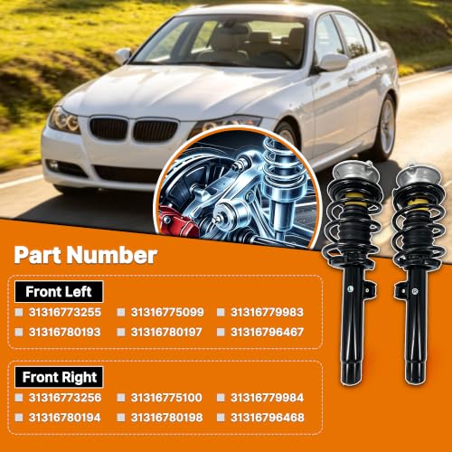Pair Front Struts Assembly w/Coil for 06-13 BMW 325xi 328i 335i xDrive