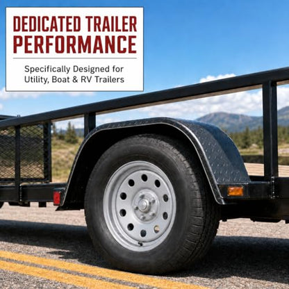 eCustomrim Trailer Wheel 15X5 15 Inch 5 Lug On 4.5 Silver Modular Rim