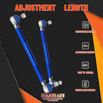 300mm-350mm Universal Adjustable Sway Bar End Links | M10 Stud with 12 mm Spacer Washer | Adjustable Sway Bar Links - size: 300MM-350MM