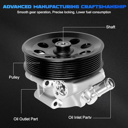 20-5206 Power Steering Pump Fit for 2011-2016 F250 F350 Super Duty - size: 20-5206