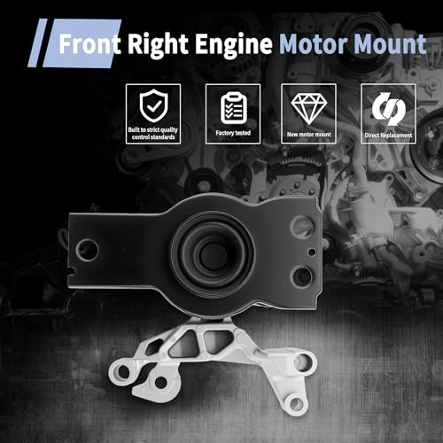 Front Right Engine Motor Mount A4348 Compatible with Nissan Sentra 2.0L 2007 2008 2009 2010 2011 2012, Replaces #11210-ET01B, 11210-ET01C, 11210-ET01D, 11210-9AH0A