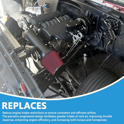 4'' LS Swap Cold Air Intake Kit Compatible with LS1 LS2 LSX LQ4 LQ9 Engines