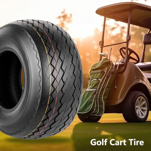 Set 4 Wolf Pack 18X8.5-8 Golf Cart Tires 6Ply Tubeless Multi-Terrain Tire - size: 18X8.5-8 6ply