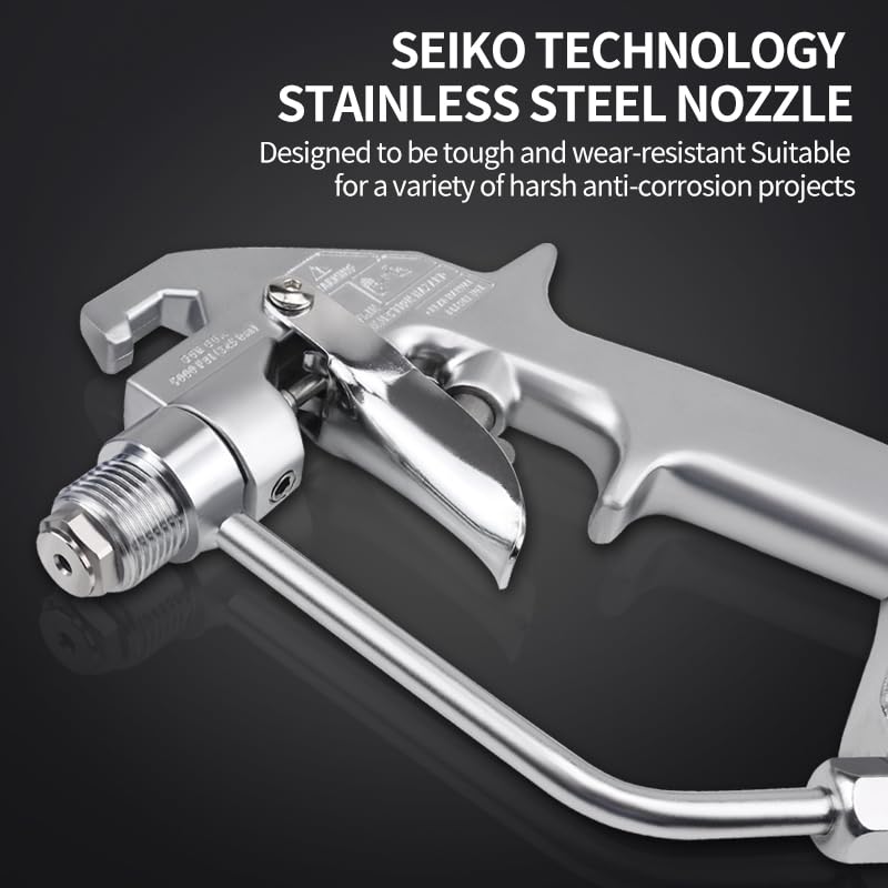246240 Airless Paint Spray Gun High Pressure 5000PSI with Reversible 517 Nozzle Tip Guard for Airless Paint Gun Sprayer ZT SR Plus