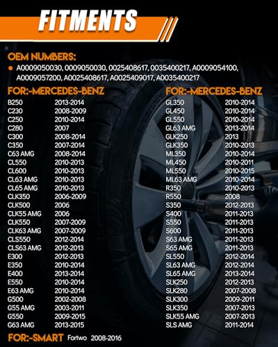 A0009050030 for:-Mercedes Benz TPMS Sensor Pre-Programmed 433MHz - size: A0009050030(4)