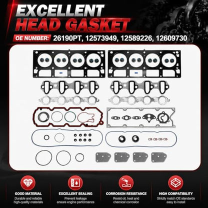 Gen4 5.3L LS AFM DOD Camshaft & Valve Lifters with Head Gasket Set - color: QH-DTB-GM5300-AFM-003