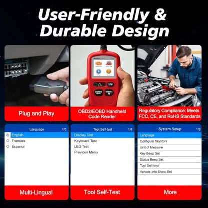 Autel OBD2 Scanner AL329, Vehicle Check Engine Code Reader