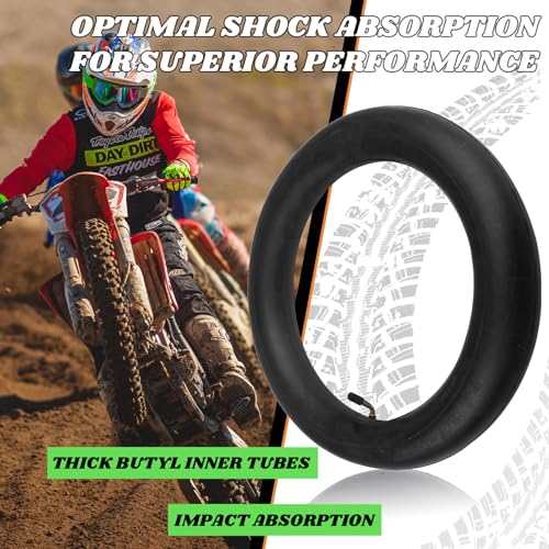 AR-PRO (2-Pack) 2.50/2.75-10 Dirt Bike Replacement Inner Tube Heavy Duty with TR-87 Bent Valve Stem, Compatible for Honda Crf50 /Xr50, Razor MX650 / MX500, Suzuki DRZ70 / JR50, Yamaha PW50 - size: 2.50/2.75-10", TR-87 Valve