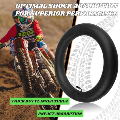 AR-PRO (2-Pack) 2.50/2.75-10 Dirt Bike Replacement Inner Tube Heavy Duty with TR-87 Bent Valve Stem, Compatible for Honda Crf50 /Xr50, Razor MX650 / MX500, Suzuki DRZ70 / JR50, Yamaha PW50 - size: 2.50/2.75-10", TR-87 Valve