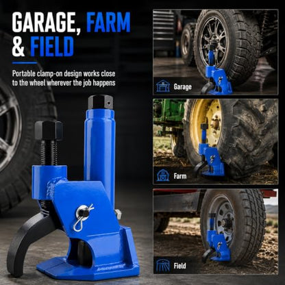 Tire Bead Breaker Tool for Small Tires, ATV, UTV & Riding Mower Use - color: blue