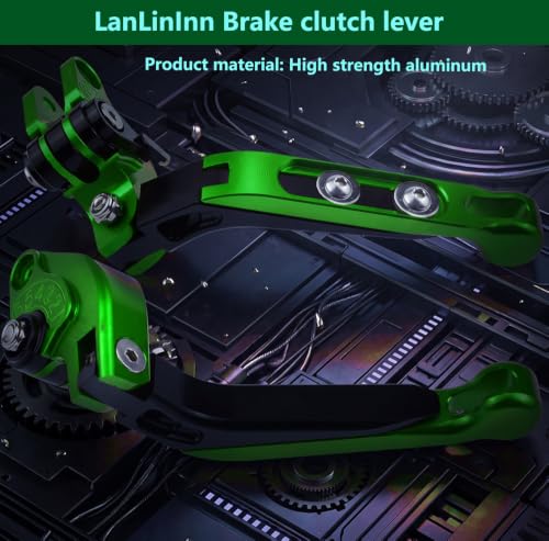 Motorcycle Brake and Clutch Levers Modified Parts For ZX-6R 636 2025 2026 - color: Green