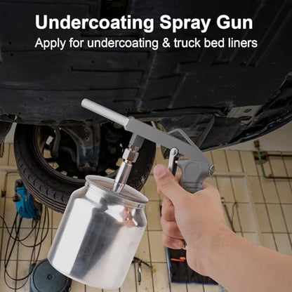 Undercoating Spray Gun Kit with 25oz Suction Feed Cup