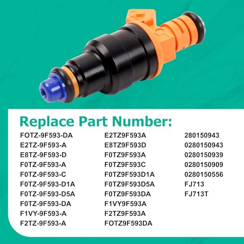Fuel Injectors Set of 8 Fits for F150 F250 F350 Expedition Mustang E150 - size: 280150943(8)