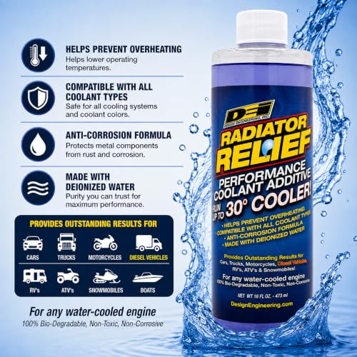 Design Engineering Radiator Relief Coolant Additive 16 oz - size: 16 oz