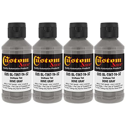 Custom Coat 3 Ounce, Dove Gray, Bed Liner Tint Concentrate, 4 Pack - color: Dove Gray, size: 3-Ounce (Pack of 4)