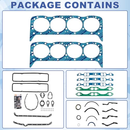 SBC Gasket Set for GMC Buick Oldsmobile Pontiac - color: 260-1000, 260-1045, FS1178BJ