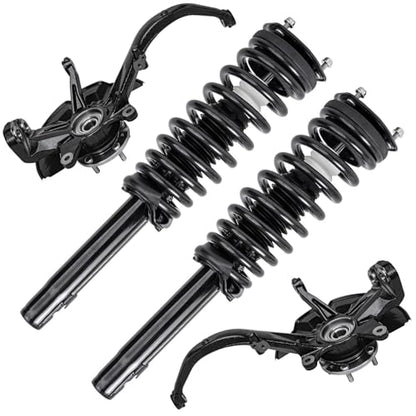 Detroit Axle - 2.5L Front 4pc Steering Knuckles Kit for 10-12 Ford Fusion - size: 4QU47654/ Big strut kit