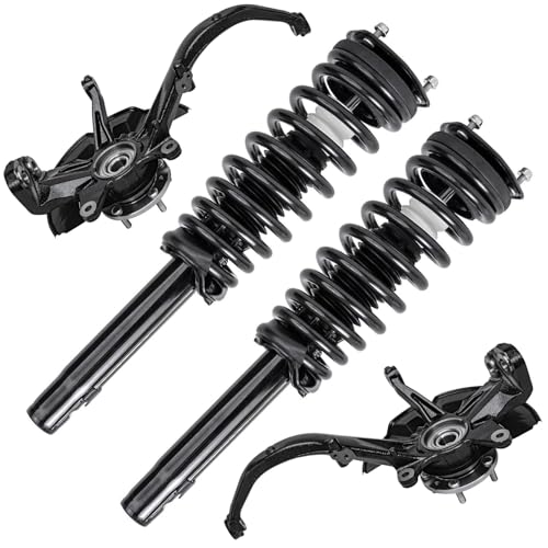 Detroit Axle - 2.5L Front 4pc Steering Knuckles Kit for 10-12 Ford Fusion - size: 4QU47654/ Big strut kit