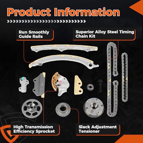 14510-R40-A01 Timing Chain Kit with Camshaft Adjuster Fit for Honda CR-V - size: 13620RAAA02