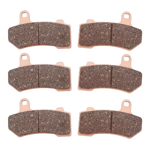 Front and Rear Brake Pads Kit Compatible with Harley Davidson Road Glide 08-21, FLHX Street Glide 08-22, FLHR Road King 08-22, FLHTCU Ultra Classic Electra Glide 08-20