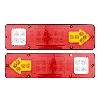 19 LED Trailer Tail Lights Integrated Turn Signal Running 2PCS