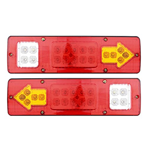 19 LED Trailer Tail Lights Integrated Turn Signal Running 2PCS