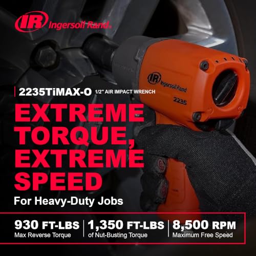 Ingersoll Rand 2235TIMAX-O 1/2" Drive Air Impact Wrench - style: 2235 1/2-Inch Standard - Orange
