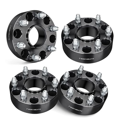 EVIL ENERGY 6x5.5 Wheel Spacers 2", 77.8 mm Bore Hubcentric M14x1.5 Studs - size: 2 inch