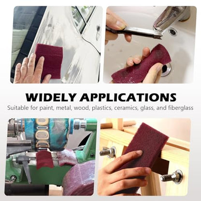 Maroon Scuff Pad Roll 6" x 15 ft - General Purpose Surface Prep for Auto Body, Woodworking & Paint - color: Maroon, style: 6 Inches*15 Feet