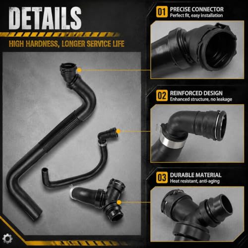 Upper Radiator Hose Y-Connector Lower Fit for Ford F150 5.0L 2011-2020