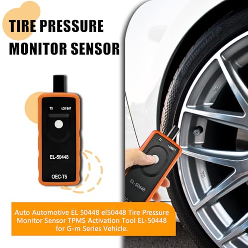 TPMS Relearn Tool for GM Tire Sensor, EL-50448 Auto Tire Pressure Monitor Sensor Activation Reset Tool, OEC T5 System Programming Training for Most GM Series Vehicles, Car Accessories