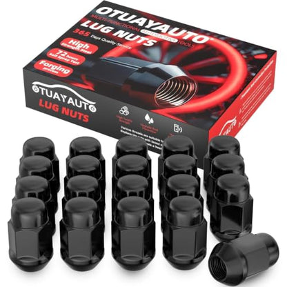 OTUAYAUTO M12x1.25 Lug Nuts, Replacement for Nissan Rogue Altima Maxima - color: Black, size: M12x1.25