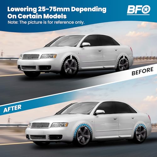 BFO Coilovers for TChevy Camaro All Models 2010-2015, Height Adjustable Coilovers Suspension Kit, Preset Damping Shock Absorber Struts, Lowering Kit Red