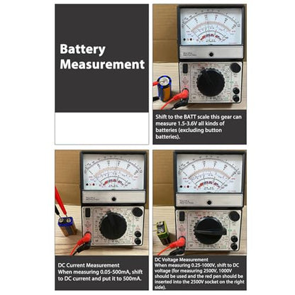 Analog Pointer Multimeter, Pointer Type Multimeter Multi Mechanical Multimeter for Industry