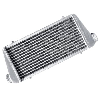 Universal Intercooler 24.5''x10.3''x2.7" Front Mount Intercooler 2.2'' Inlet and Outlet Aluminum Turbo Intercooler Direct Replacement for Any Turbo Charger system - size: 24.5''x10.3''x2.7" 2.2''