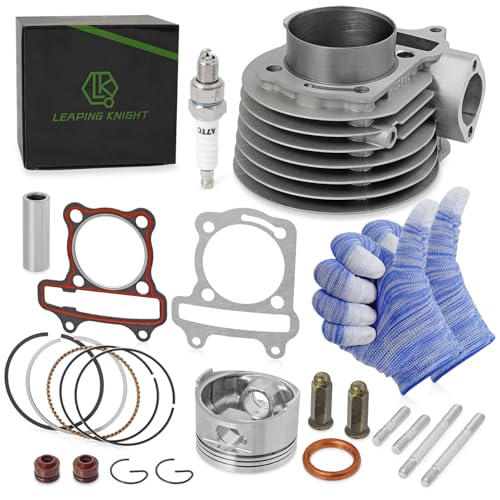 GY6 150cc 57.4mm Cylinder with Piston Ring Gasket Spark Plug Kit