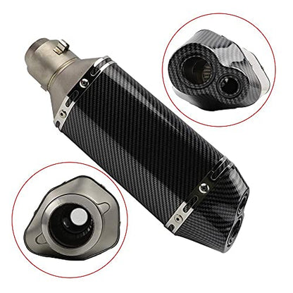 FLYPIG Slip On Exhaust Muffler Pipe 1.5-2" Inlet for Sport Street Dirt Bike