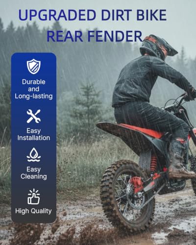 Rear Fender for Yozma in 10/Pro, Valtinsu EM5 Electric Dirt Bike
