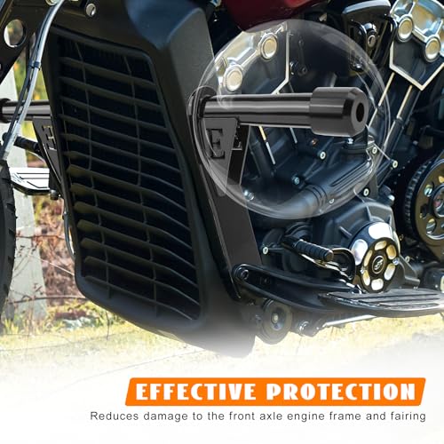 Engine Guard Front Highway Pegs Crash Bars Tip-Over Protection Fit for Indian Scout Bobber Twenty Rogue Sixty 100th Anniversary Sixty Rogue 2015-2024 Replace P/N 2881756-266