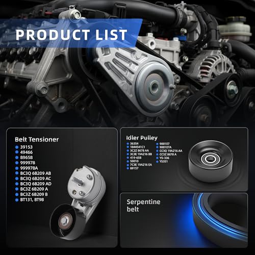 Serpentine Belt Tensioner Pulley Kit