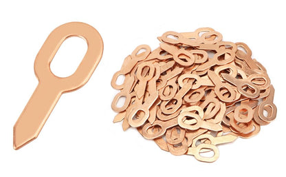 QWORK Dent Puller Rings, 100 Pcs Dent Pulling Straight Washer, Metal Shrink Repair Tool for Panel Welder Spot Welding Machine Consumables