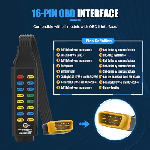 OBD2 Breakout Box OBDII Protocol Detector for Professional Automotive Diagnostics with 16-Pin CAN Breakout Box, 4mm Banana Jack Multi-Function Jumper - style: OBD2 Breakout Box(Basic Version)