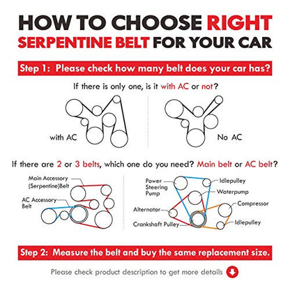 MOCA 5PK925 EPDM Serpentine Belt Fits Geo Prizm 1.6L & Acura TL 2.5L & Volkswagen (Golf, Jetta, Rabbit) 2.5L - size: 5PK925