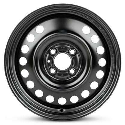OEM Replacement 15x5.5 Steel Wheel 4x100 Bolt Pattern Matte Black Finish Stamped 1-Piece Rim for 2012-2019 Nissan Versa 403009KZ0A Direct Bolt-On Fit - size: 2012-2019 Versa - 15x5.5 inch