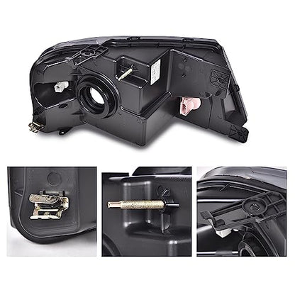 G-PLUS LED DRL Headlights Compatible with 2004-2008 Ford F150 - size: Fit Ford F150 2004-2008(Chrome)